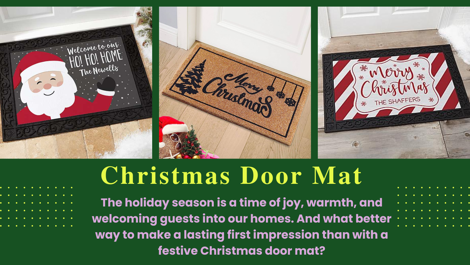 Christmas Door Mat